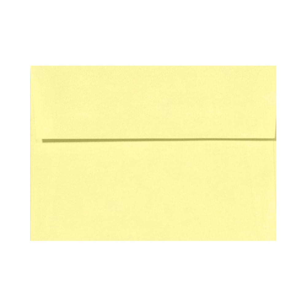 LUX Invitation Envelopes, A7, Peel & Stick Closure, Lemonade Yellow, Pack Of 500