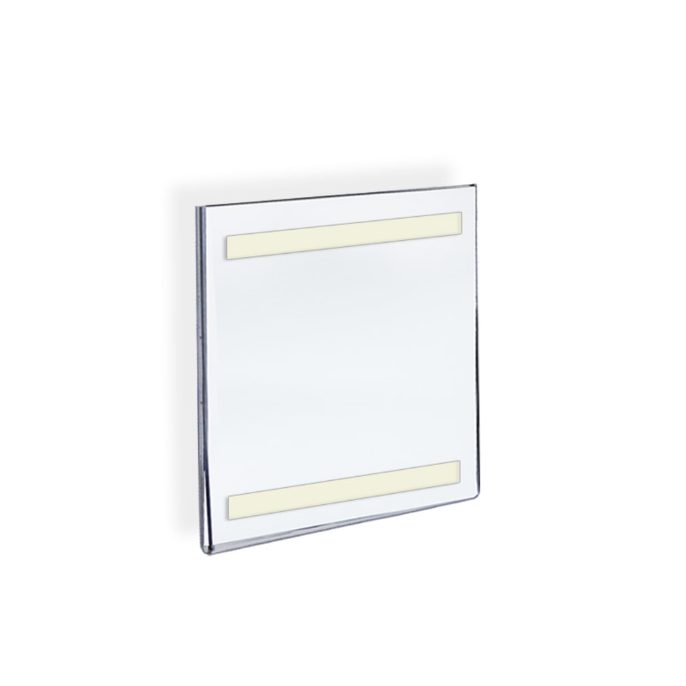 Azar Displays Acrylic Sign Holders With Adhesive Tape, 7in x 5in, Clear, Pack Of 10