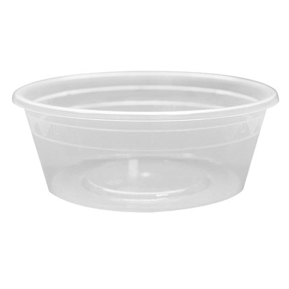Karat Poly Deli Containers With Lids, 8 Oz, Clear, Pack Of 240 Containers/Lids