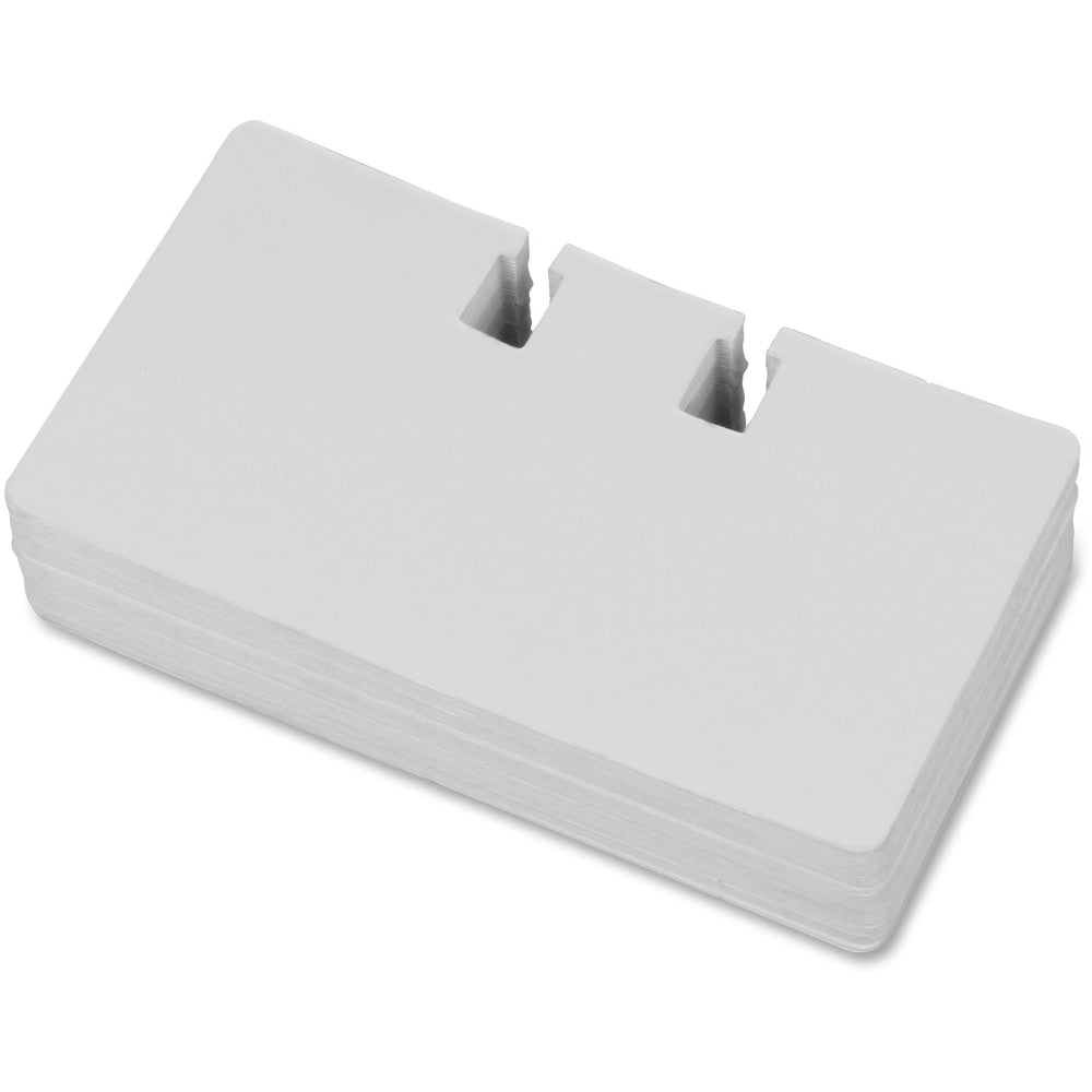 Lorell Desktop Rotary Card File Refills - For 4in x 2.13in Size Card - White