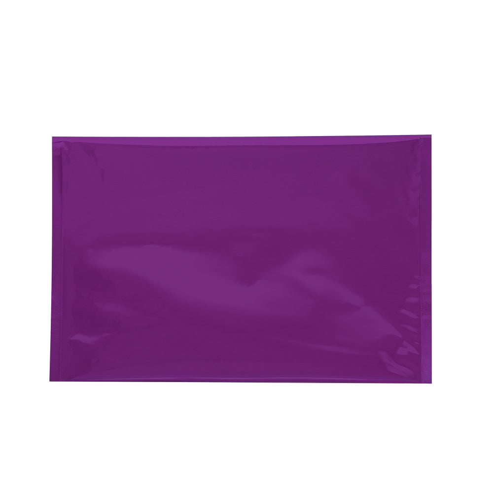 Partners Brand Metallic Glamour Mailers, 12-3/4in x 9-1/2in, Purple, Case Of 250 Mailers