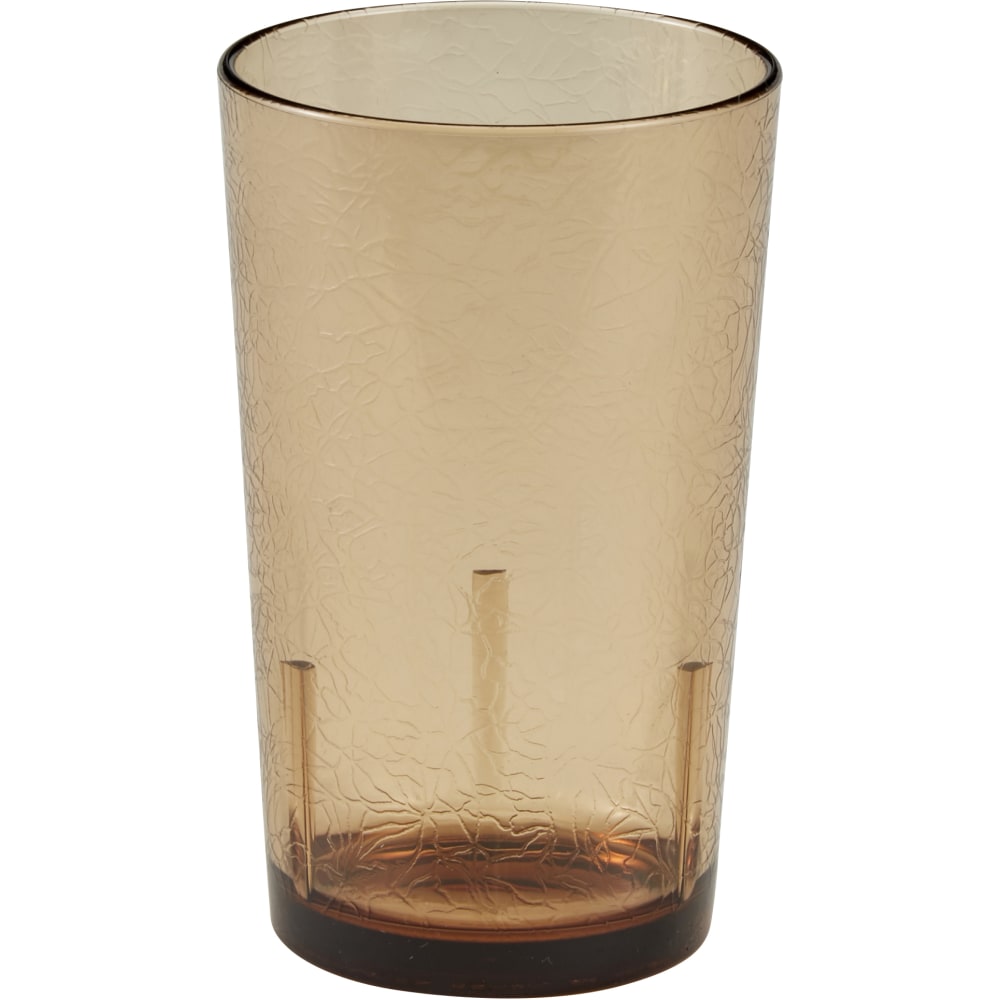 Cambro Del Mar Styrene Tumblers, 12 Oz, Light Amber, Pack Of 36 Tumblers