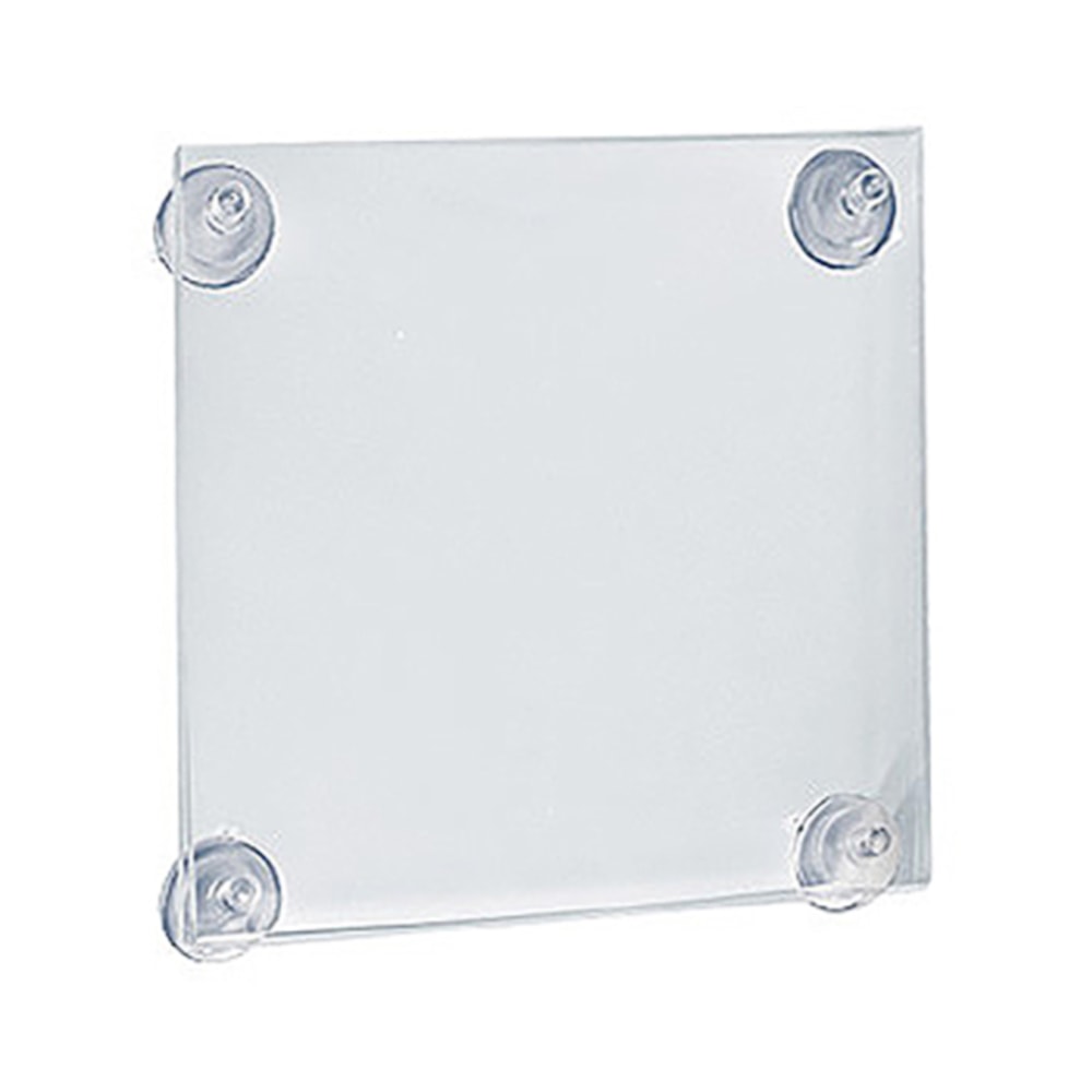 Azar Displays Vertical/Horizontal Sign Frames With Suction Cups, 5 1/2in x 8 1/2in, Clear, Pack Of 2