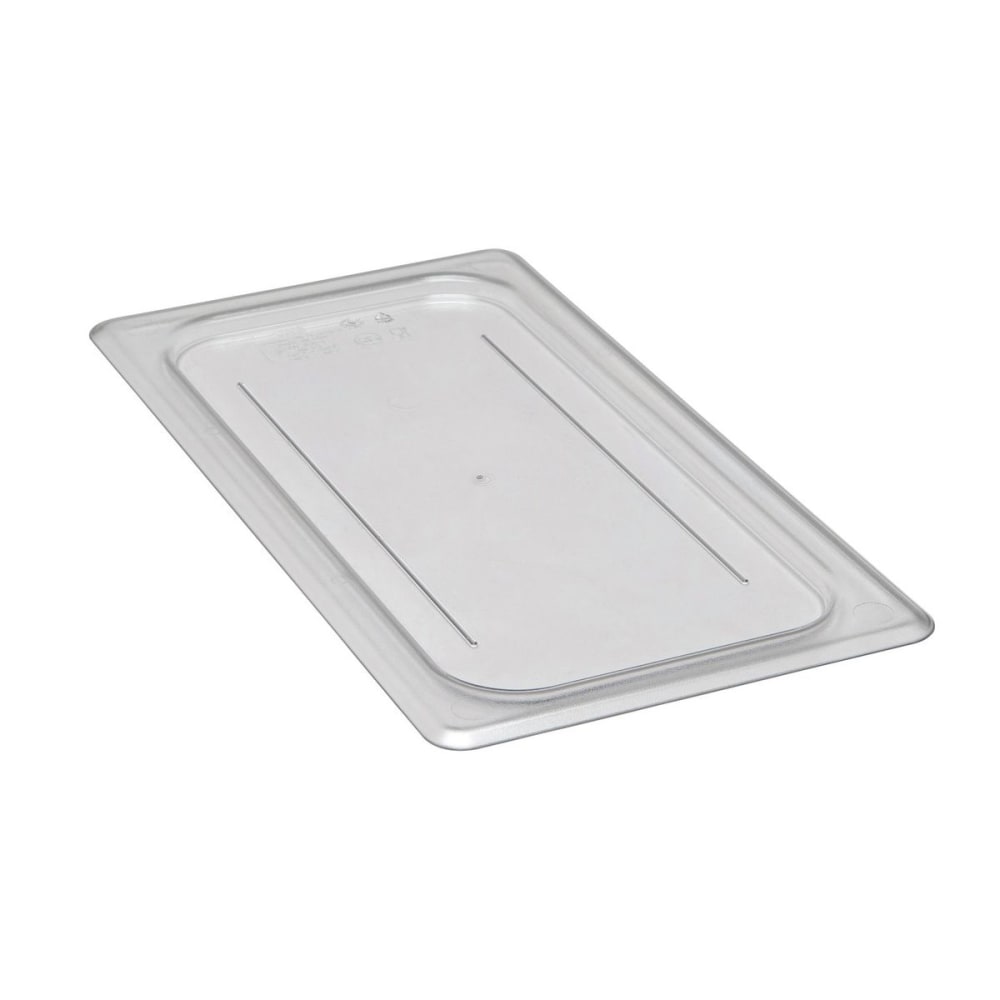 Cambro Camwear Polycarbonate Flat Lids, 1/3 Size, Clear, Pack Of 6 Lids