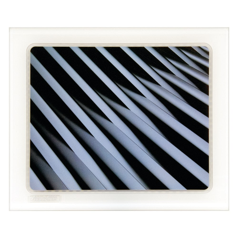 Allsop Cupertino Mouse Pad, 9in x 10.75in, Crossover, Black/White