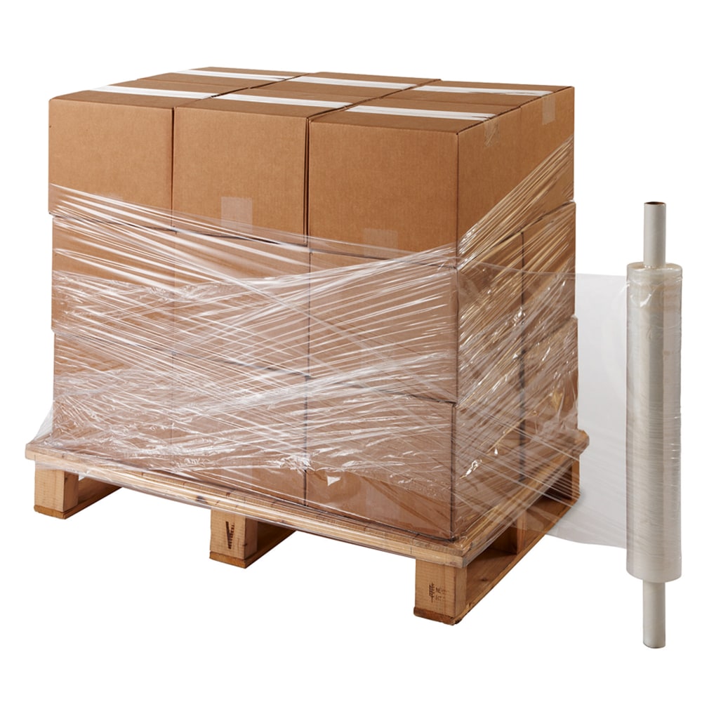 Office Depot Brand Stretch Wrap Film, Cast, 20in x 1000ft Rolls, Clear, Pack Of 4