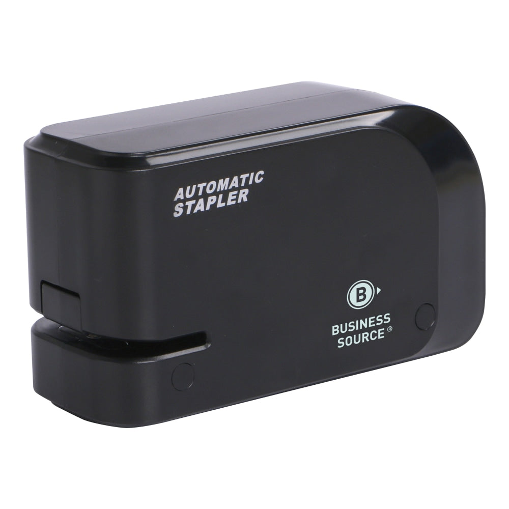 Business Source Electric Stapler, 3-1/4in x 2-7/16in, Black