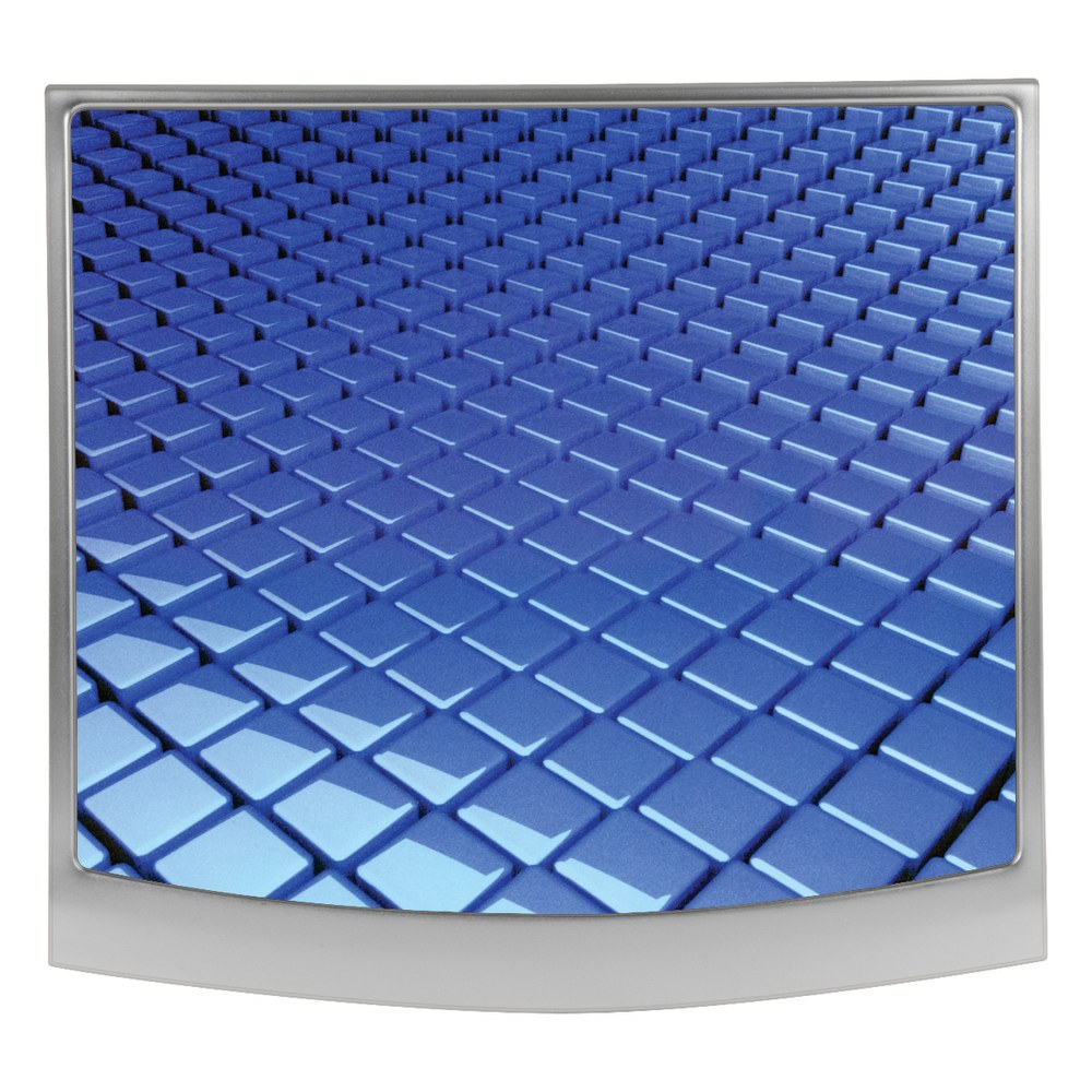 Allsop Redmond Mouse Pad, 10.75in x 10in, Grid, Blue/Silver