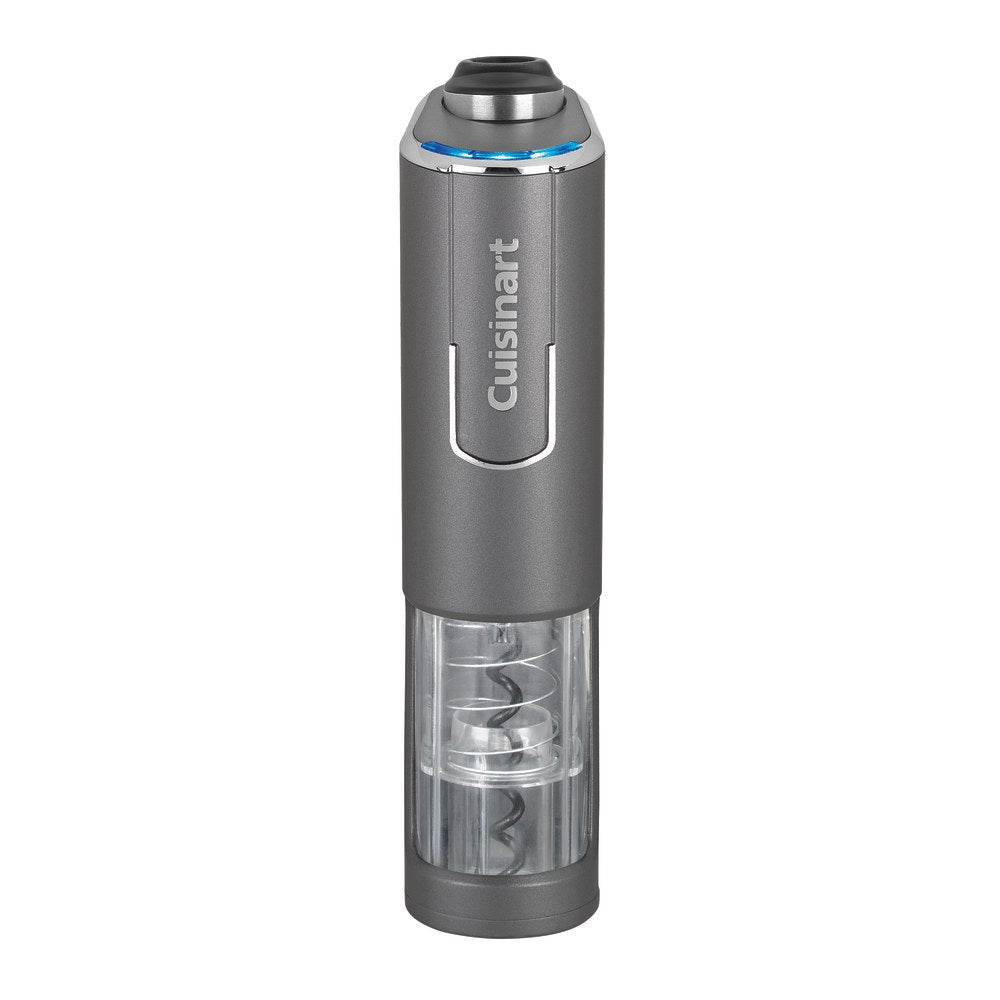 Cuisinart EvolutionX Cordless 4-in-1 Wine Opener, 8-3/16in x 2in x 3-1/2in, Gray