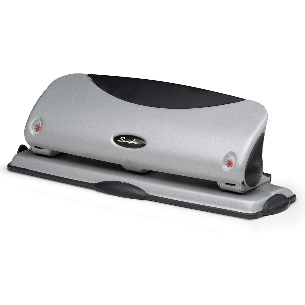 Swingline Easy-View 3-Hole Punch, Silver