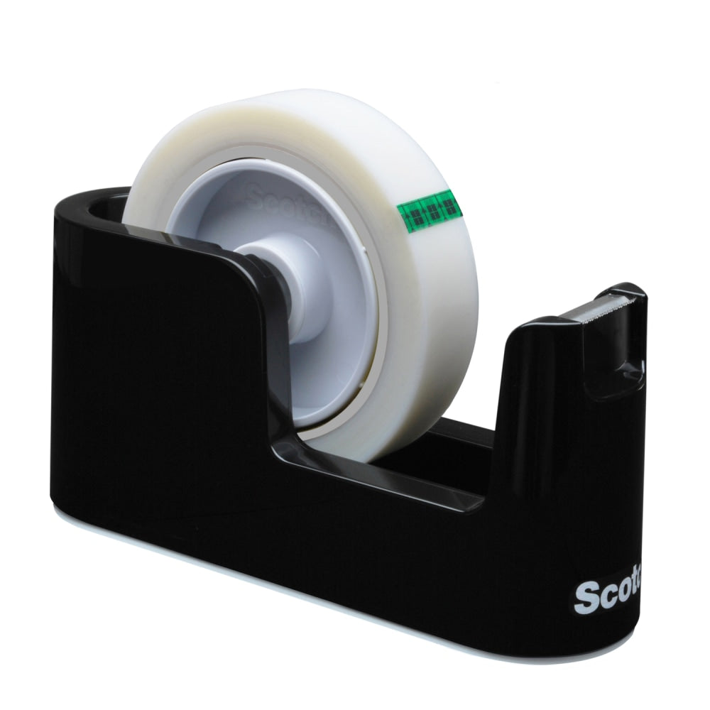 Scotch Tape Dispenser, 3in to 1in Core, Black