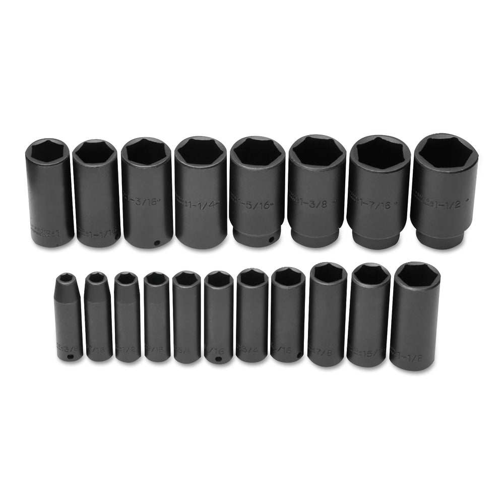 PROTO 19-Piece Deep Impact Socket Set, SAE