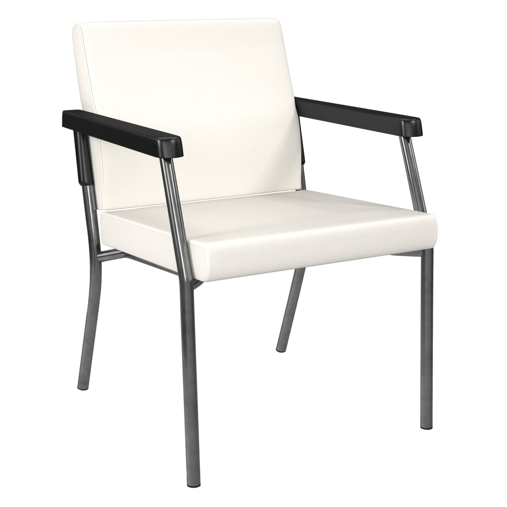 Office Star Bariatric Big & Tall Guest Chair, Snow/Gunmetal Gray