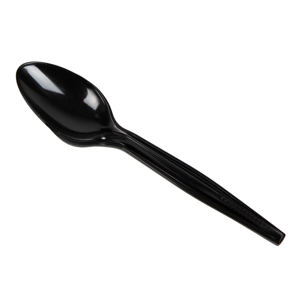 Mind Reader Foundation Collection Spoon Refill for CUTDISPBK-BLK Cutlery Storage, 1/2inH x 1-1/4inW x 5-1/2inL, Black,100pcs