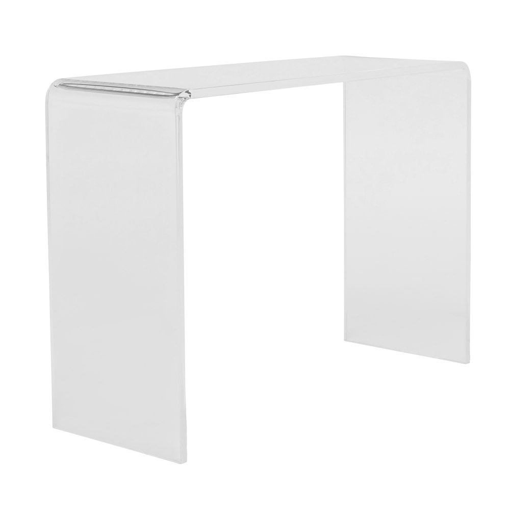 Eurostyle Veobreen Console Table, 29-7/8inH x 40-2/5inW x 15-2/5inD, Clear