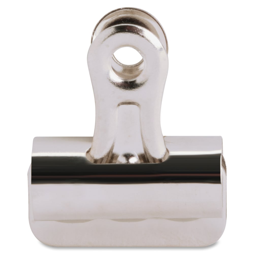Sparco Boston Bulldog Clips, Size 1, 1 1/4in Wide, 3/8in Capacity, Silver, Box Of 36