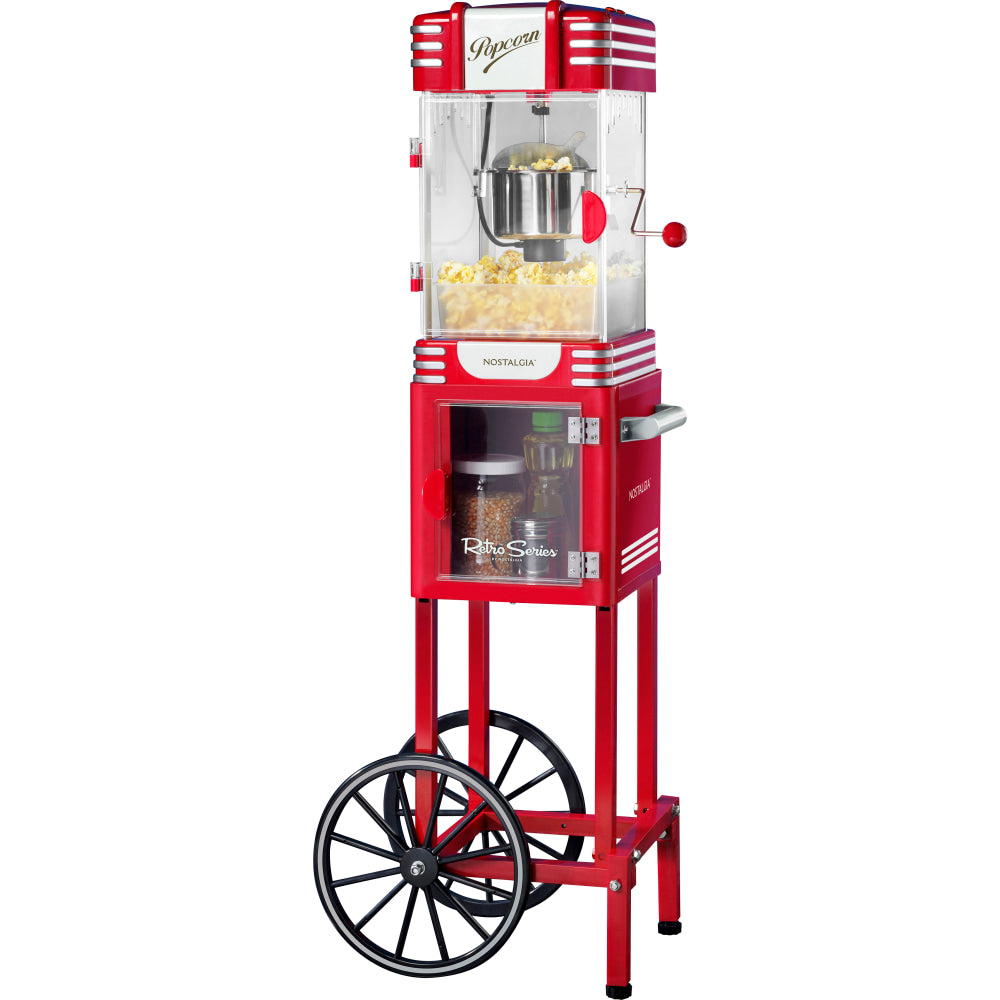 Nostalgia Electrics PC530CTRR Retro Popcorn Cart, Red