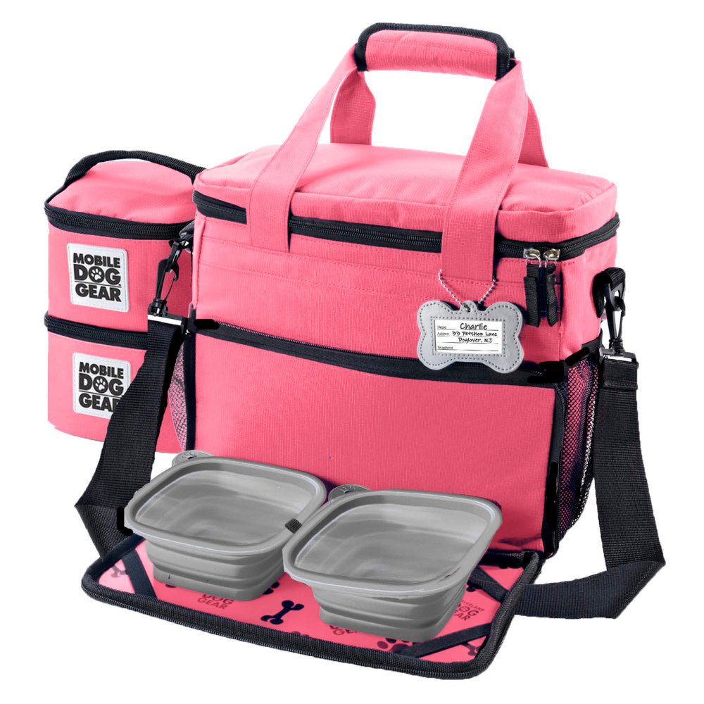 Overland Dog Gear Week Away Bag For Small Dogs, Pink