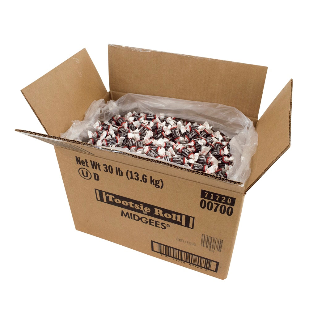 Tootsie Roll Midgees, 30 Lb Box
