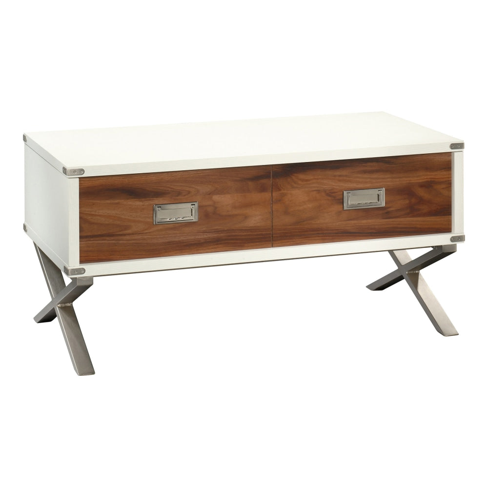 Sauder Vista Key Lift-Top Coffee Table, Pearl Oak/Blaze Acacia