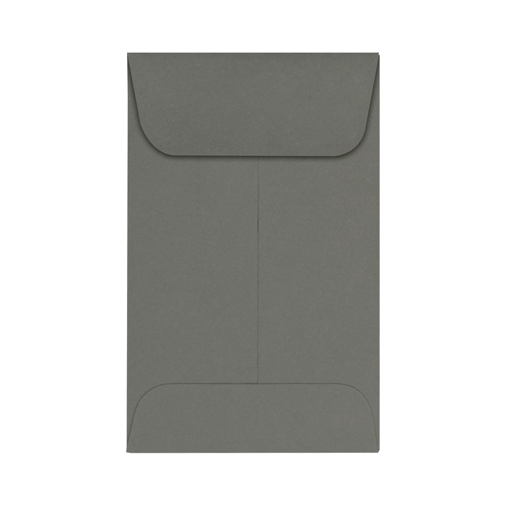 LUX Coin Envelopes, #1, Gummed Seal, Smoke, Pack Of 50
