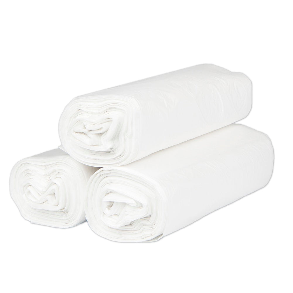 Inteplast HDPE Can Liners, 13 Microns, 33in x 40in, Natural, Pack Of 500 Liners