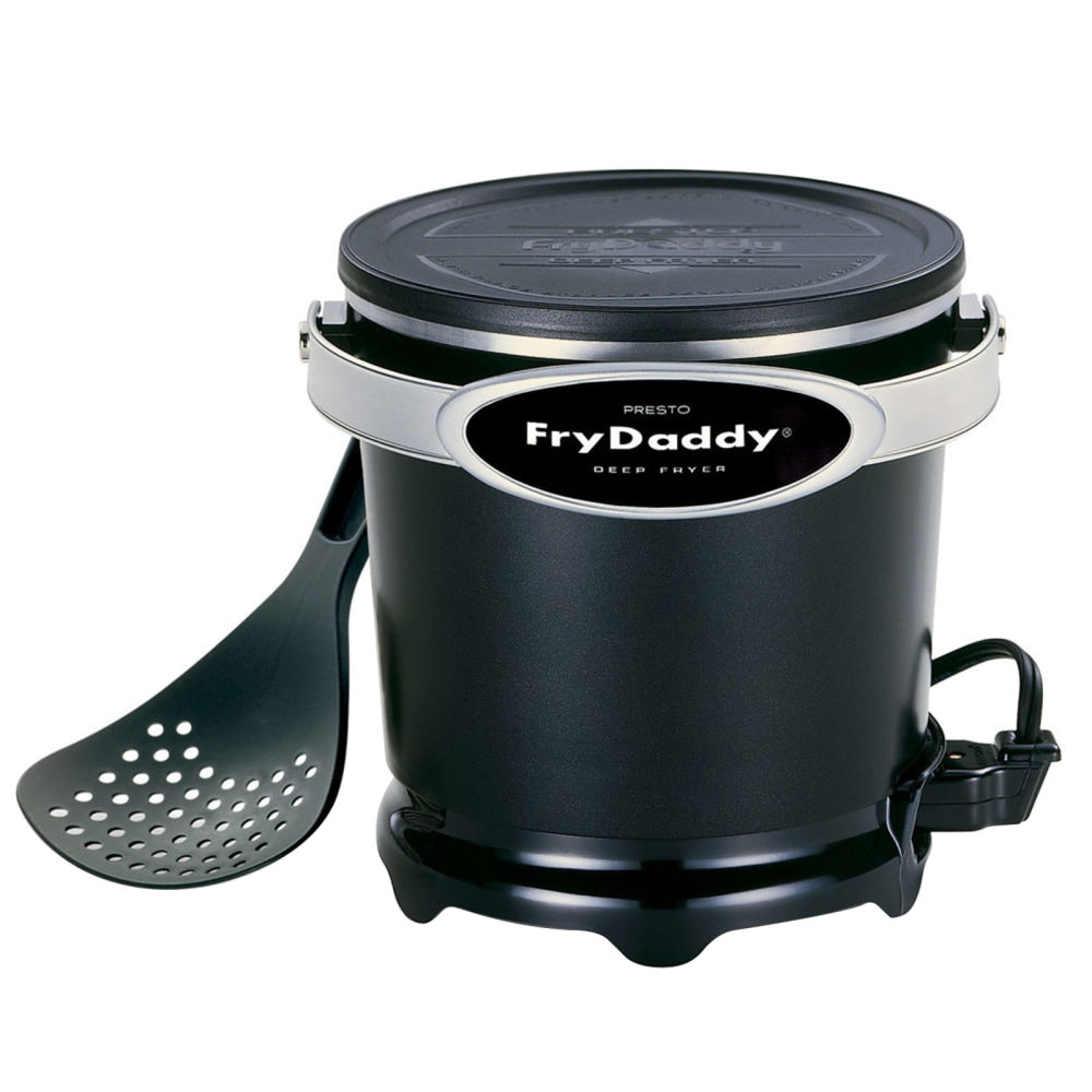 Presto! FryDaddy Electric Deep Fryer, 13-1/2inH x 15-1/2inW x 15-1/2inD, Black
