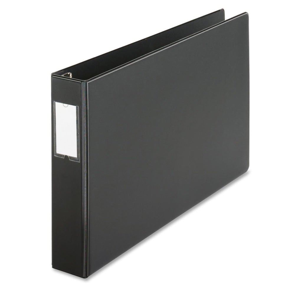 Cardinal EasyOpen Tabloid Reference 3-Ring Binder, 2in Slant Rings, Black