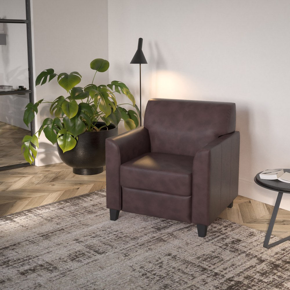 Flash Furniture Hercules Diplomat LeatherSoft Faux Leather Chair, Brown
