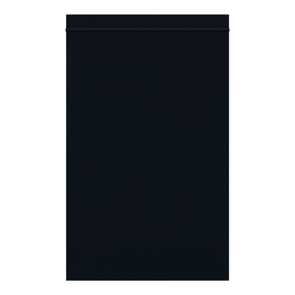 Partners Brand 2 Mil Colored Reclosable Poly Bags, 6in x 9in, Black, Case Of 1000
