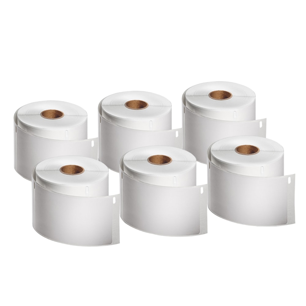 DYMO Standard Shipping Labels For LabelWriter Label Printers, 2 5/16in x 4in, White, 300 Labels Per Roll, Pack Of 6 Rolls