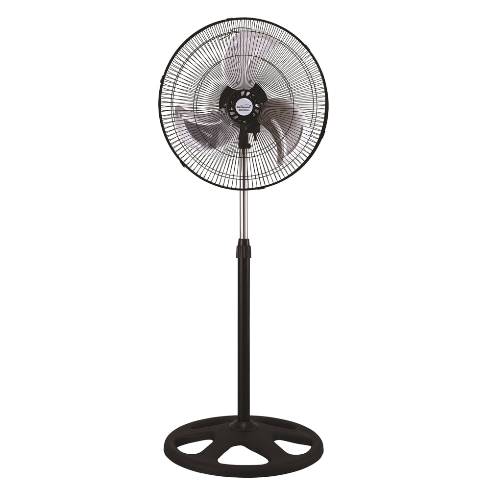 Brentwood Kool Zone 3-In-1 Adjustable Industrial Stand Fan, 22in x 18in, Black