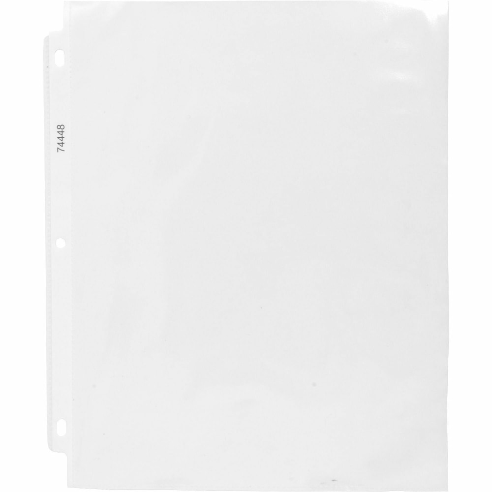 Business Source Economy Weight Sheet Protectors - 11in Height x 9in Width - 2 mil Thickness - For Letter 8 1/2in x 11in Sheet - Ring Binder - Rectangular - Semi Clear - Polypropylene - 200 / Box