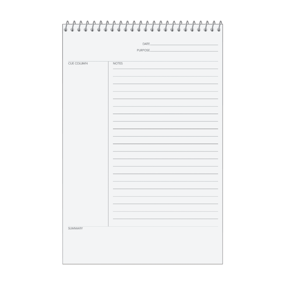 TOPS Idea Collective Steno Book, 6in x 9in, 80 Sheets, White
