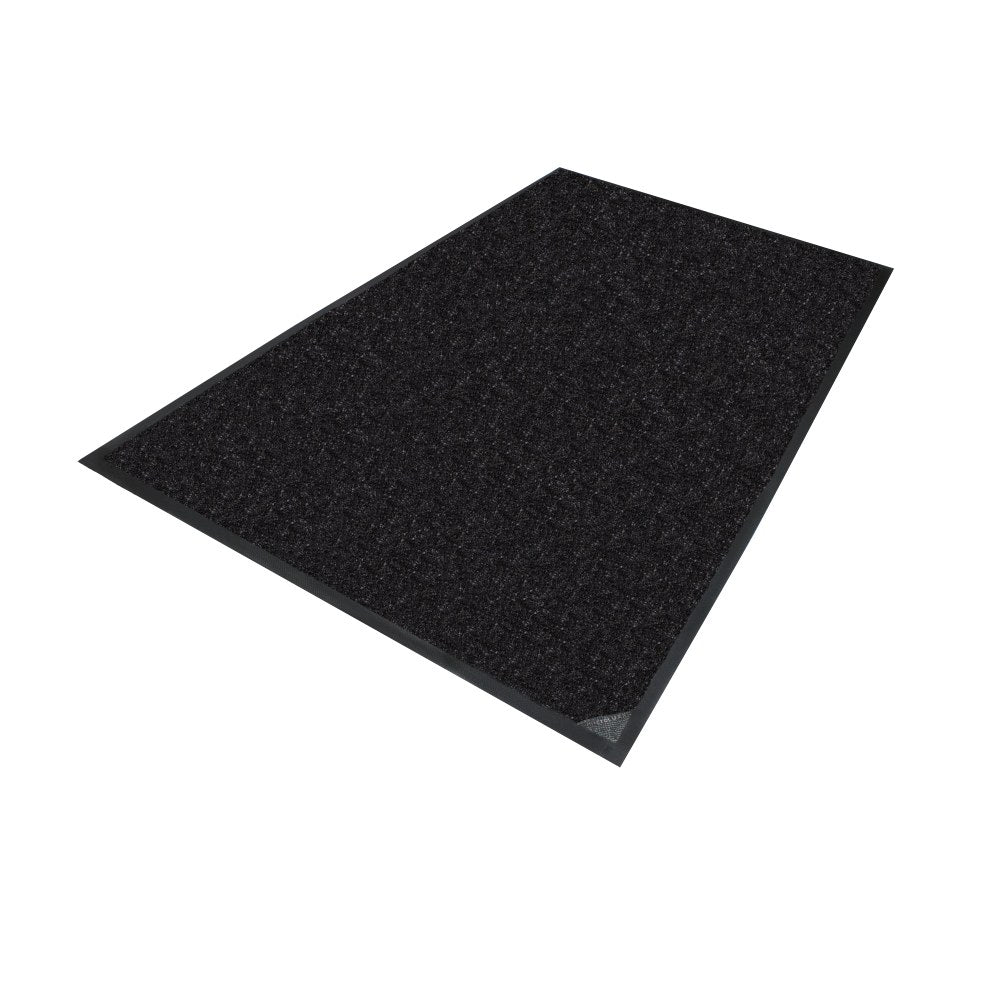 M+A Matting MicroLuxx Floor Mat, 59in x 35in, Smooth, Black