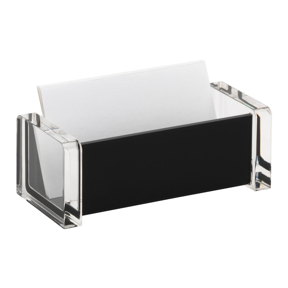 Realspace Black Acrylic Business Card Holder