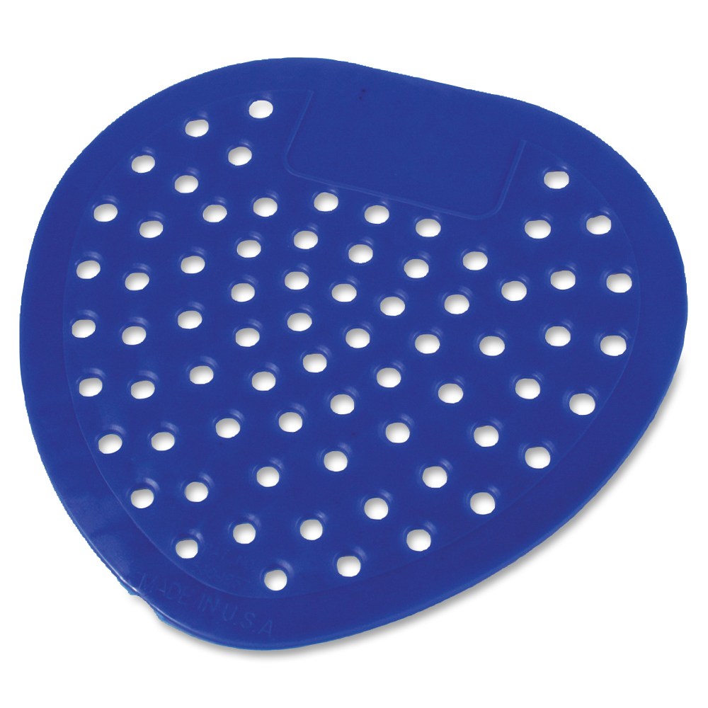 Genuine Joe Bubblegum Scent Urinal Screen - Bubblegum - Tapered Drain Hole, Splash Resistant, Deodorizer - 72 / Carton - Blue