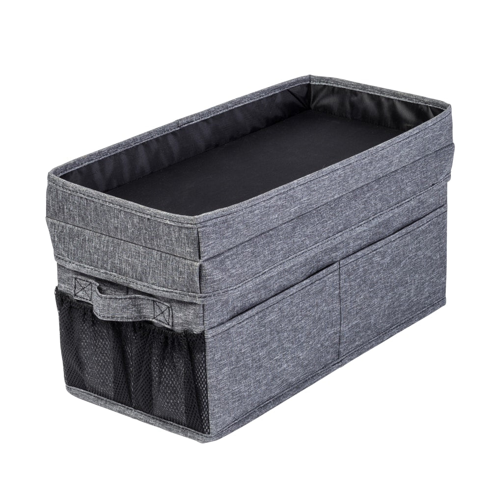 Honey Can Do Auto Backseat Console Organizer, 16-1/2in H x 8in W x 9-1/2in D, Gray