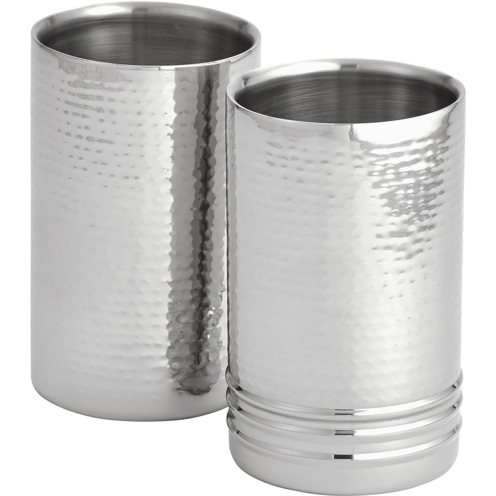 Vollrath Artisan 2-Piece Stainless Steel Wine Chiller Set, Silver
