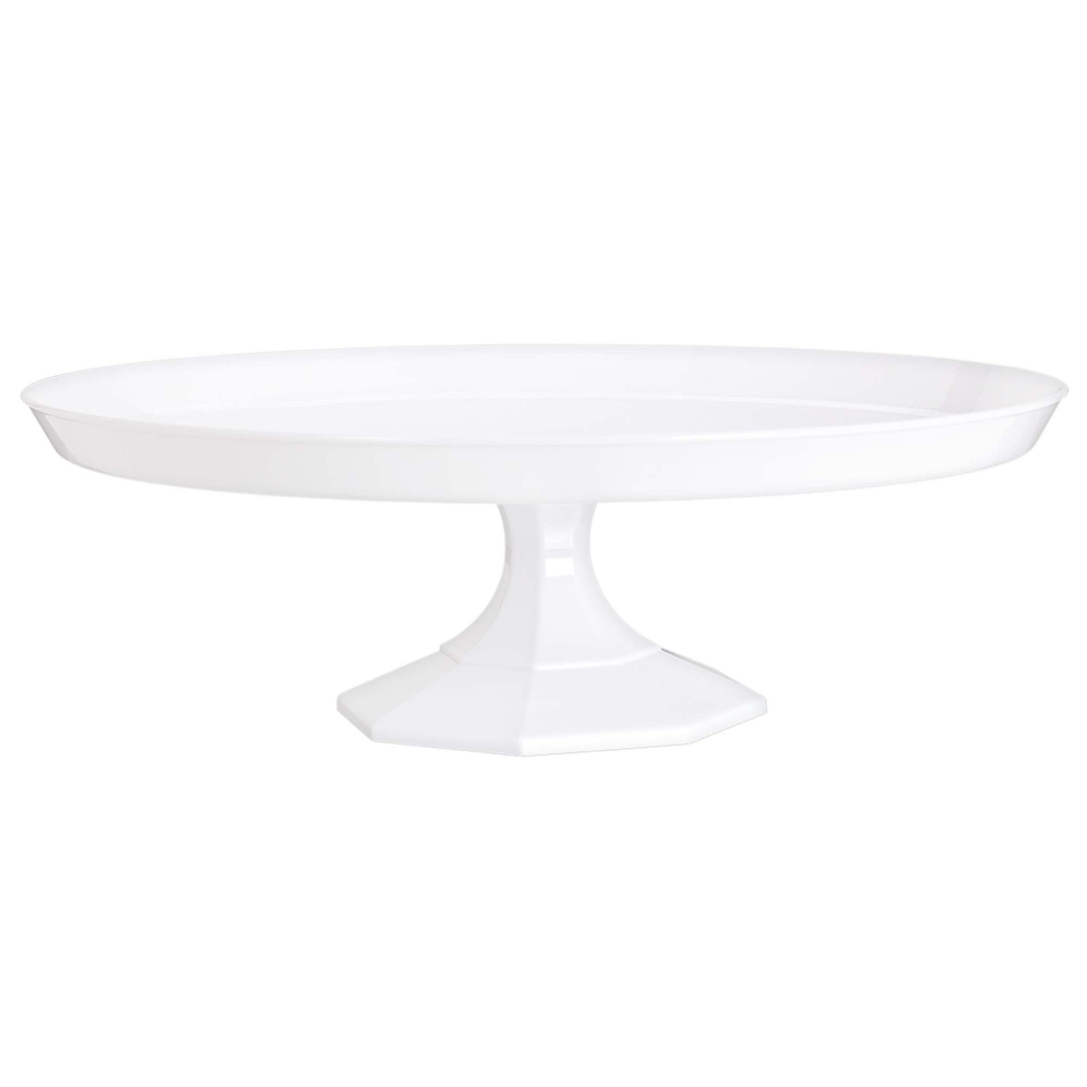 Amscan Dessert Stands, 11-1/2in x 4in, Frosty White, Pack Of 3 Stands