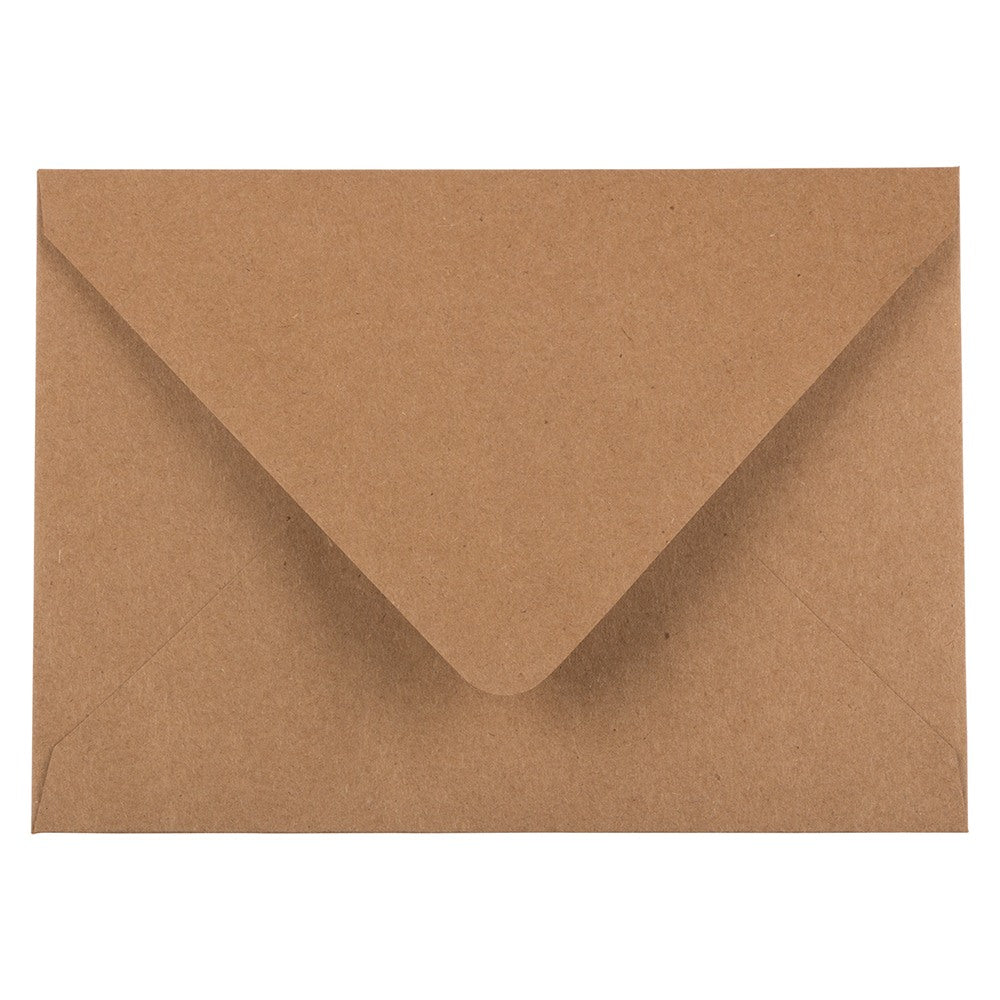 JAM Paper Envelopes, A6, Peel & Seal, Brown, Pack Of 50 Envelopes