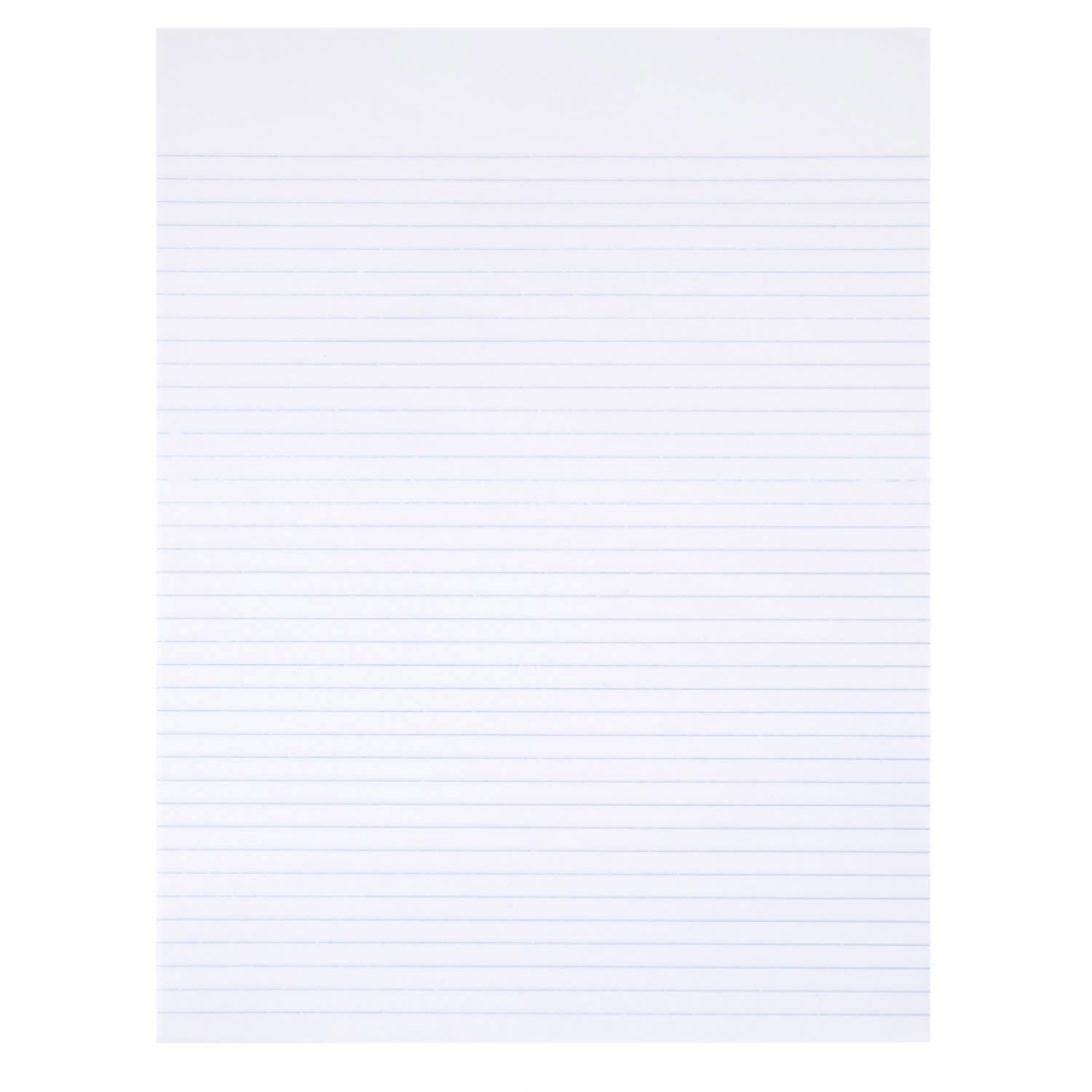 SKILCRAFT 30% Recycled Writing Pads, 8 1/2in x 11in, White, Narrow Ruled, Pack Of 12 (AbilityOne 7530-01-516-7581)