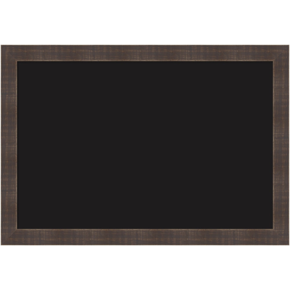 Amanti Art Liquid Chalk Marker Board, 18in x 26in, Black, Whiskey Brown Rustic Wood Frame