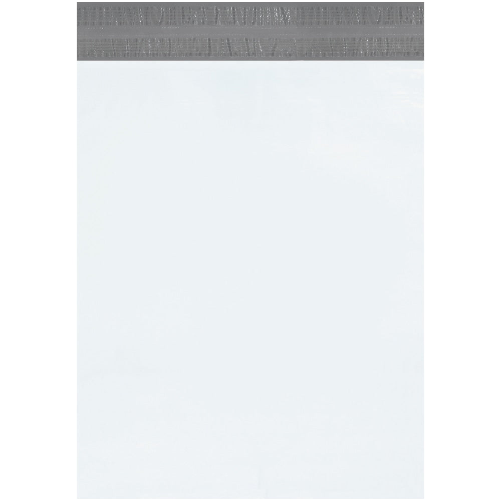 Partners Brand Returnable Poly Mailers, 19in x 24in, White, Case Of 100