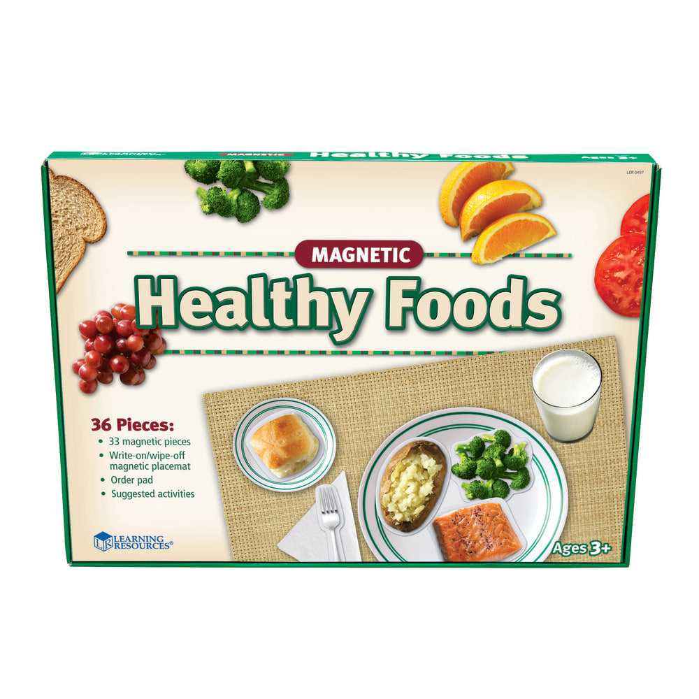 Learning Resources Pretend & Play Magnetic Healthy Foods Set, Assorted Colors, Grades Pre-K - 2