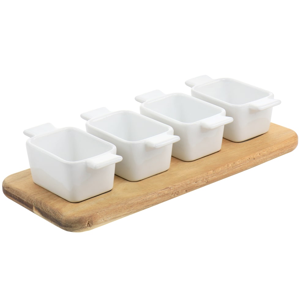 Gibson Elite Gracious Dining 5-Piece Dish Set, White