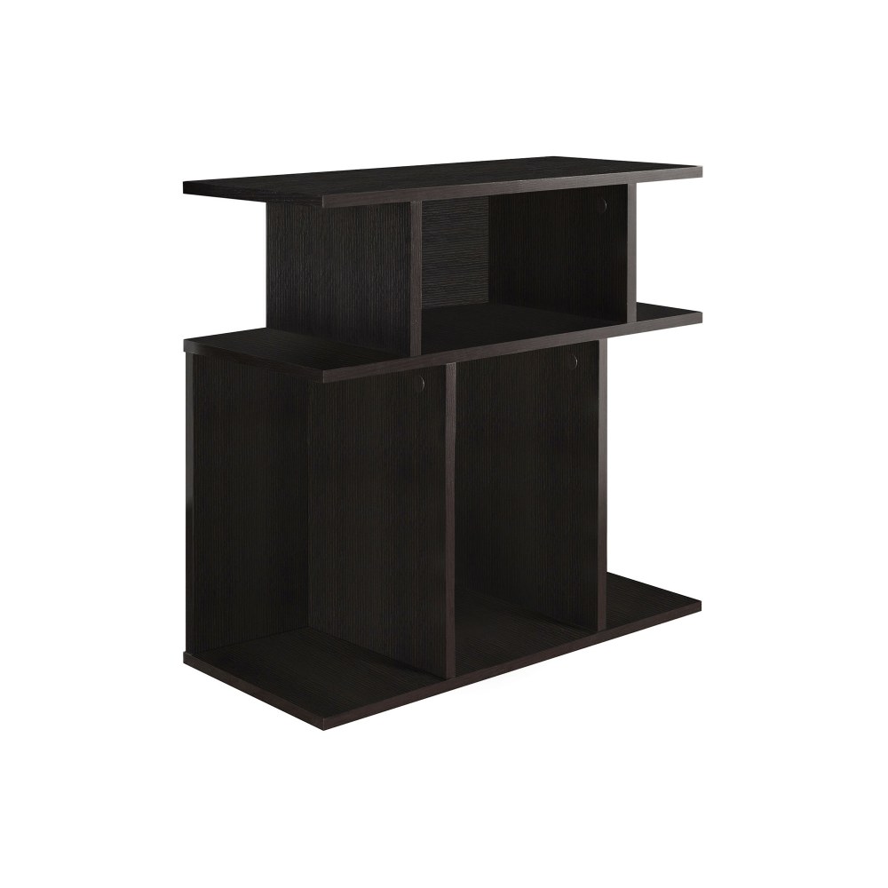 Monarch Specialties Justin Accent Table, 23-3/4inH x 23-3/4inW x 11-3/4inD, Cappuccino