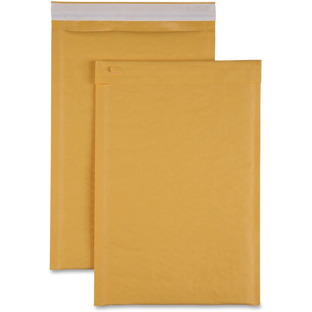 Sparco Size 3 Bubble Cushioned Mailers - Bubble - #3 - 8 1/2in Width x 14 1/2in Length - Self-sealing - Kraft - 100 / Carton - Kraft