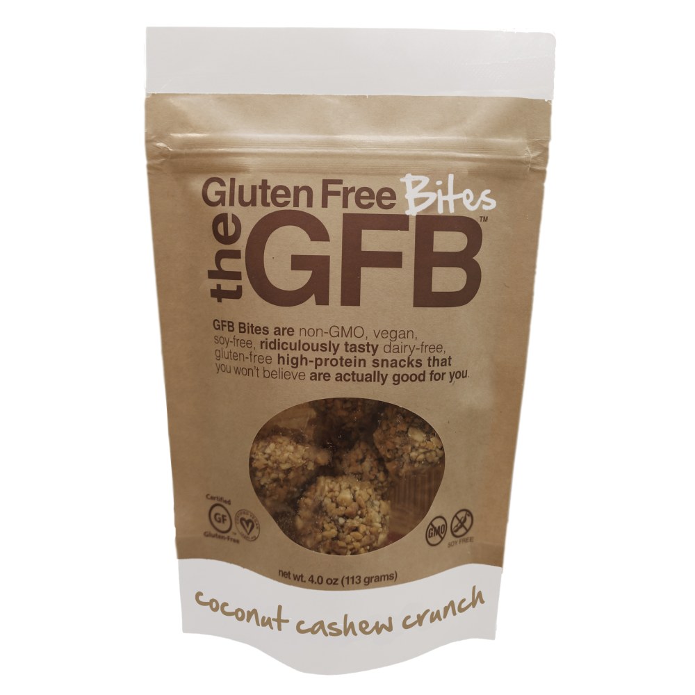 GFB The Gluten Free Bites, Coconut Cashew Crunch, 4 Oz, Pack Of 12