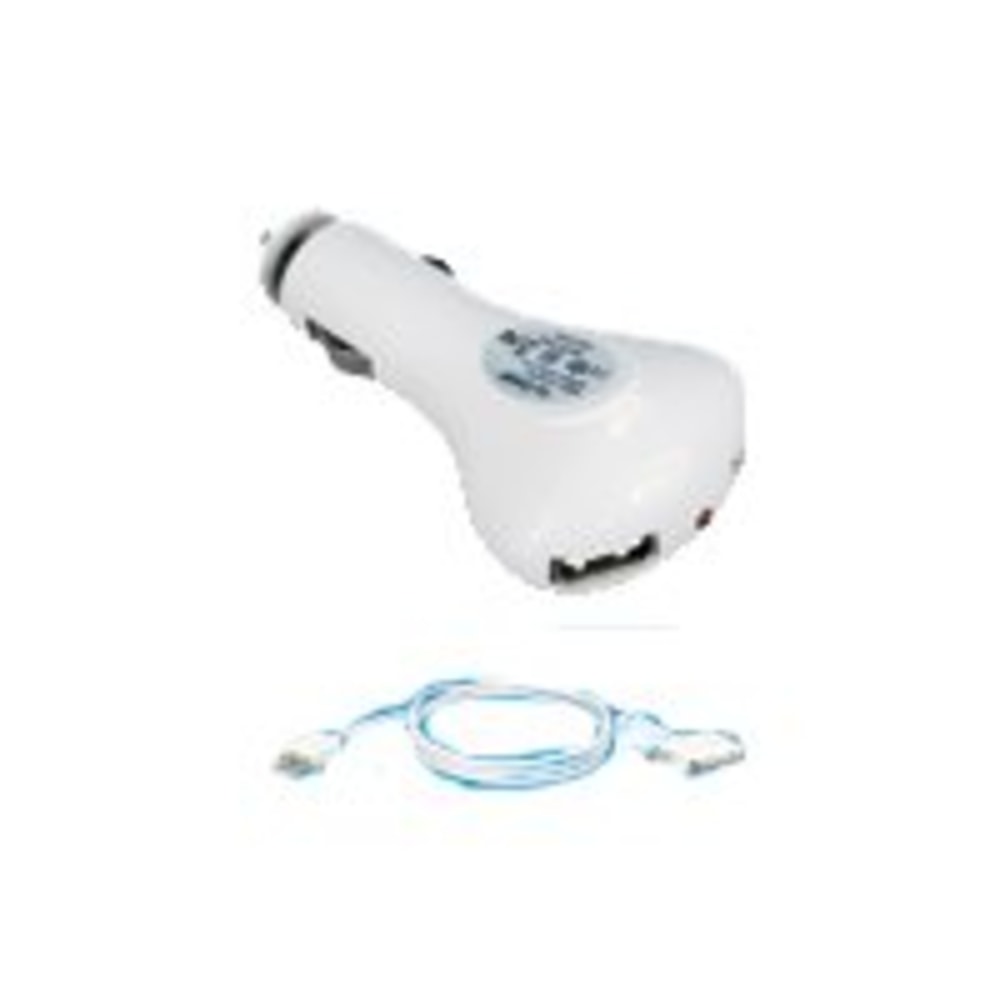 QVS - Car power adapter - 2 A - 2 output connectors (USB)